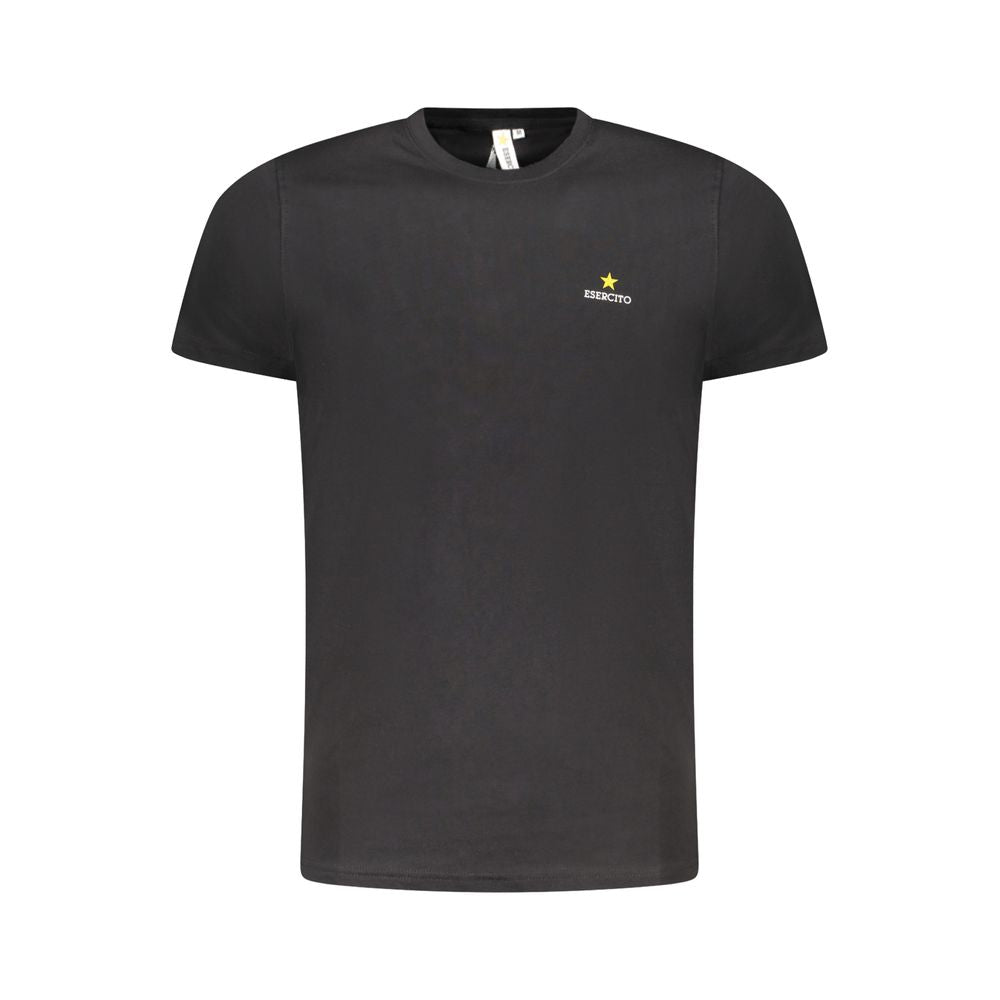 Esercito 1659 Black Cotton Men T-Shirt | Regal Royce