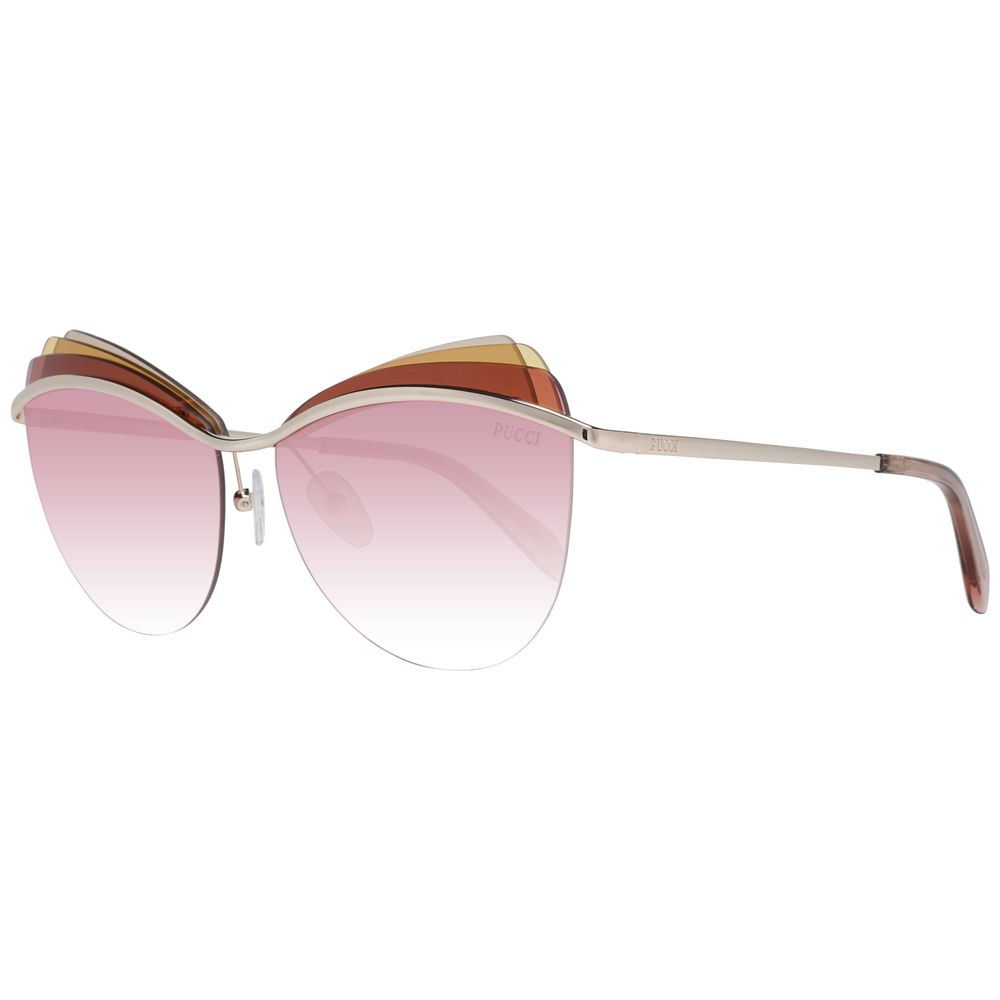 Emilio Pucci Gold Metal & Plastic Sunglasses | Regal Royce