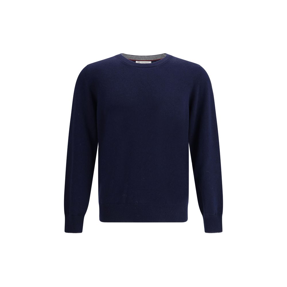 Brunello Cucinelli Blue Cashmere Cashmere Sweater | Regal Royce