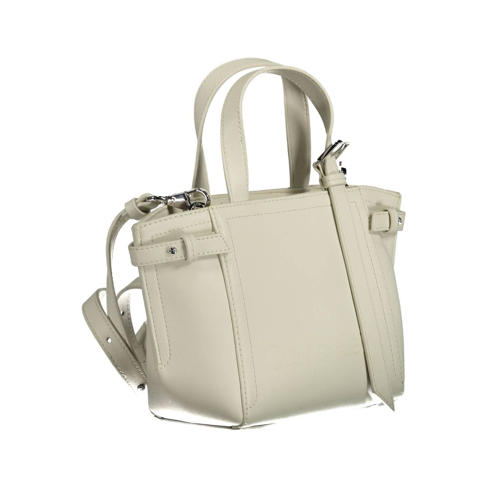Calvin Klein Bianco Polyester Women Handbag | Regal Royce