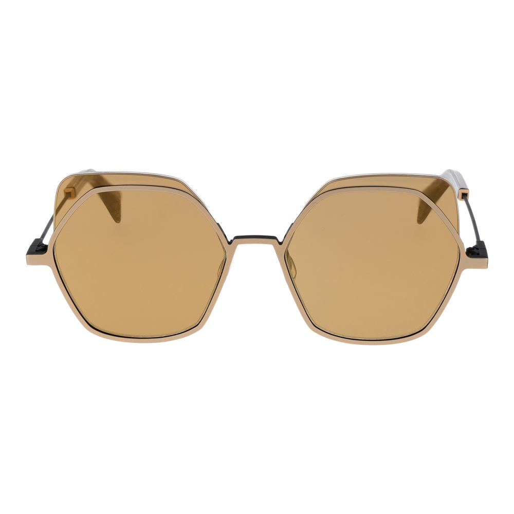 Yohji Yamamoto Gold Stainless Steel Sunglasses | Regal Royce
