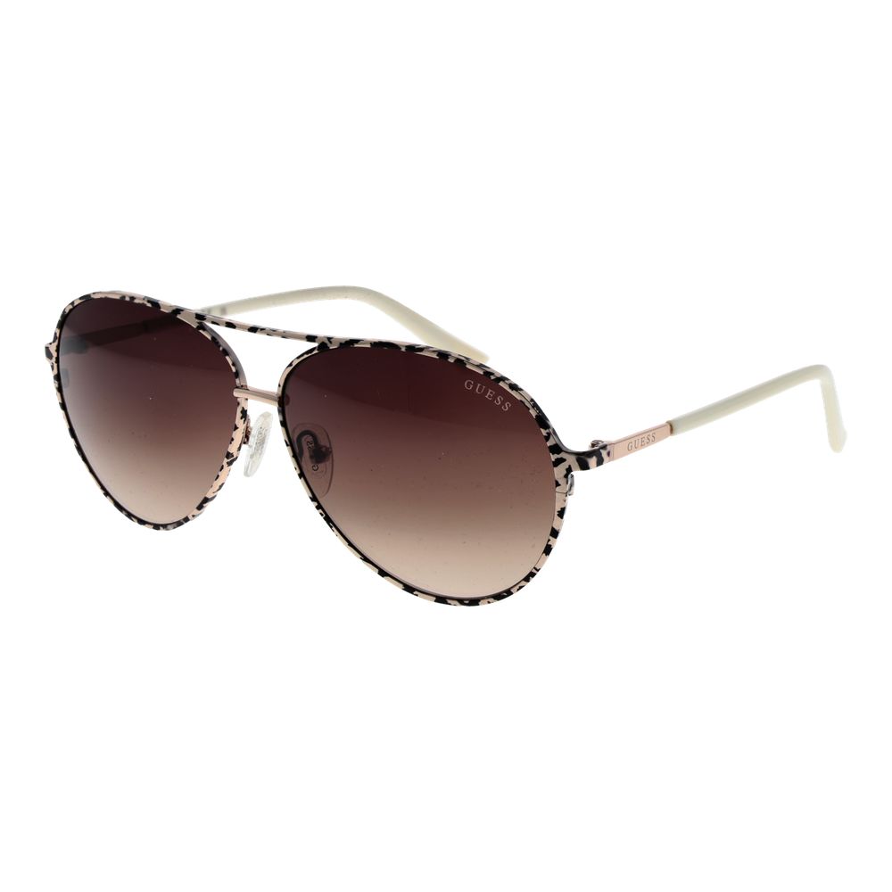 Guess Cream Metal Sunglasses | Regal Royce
