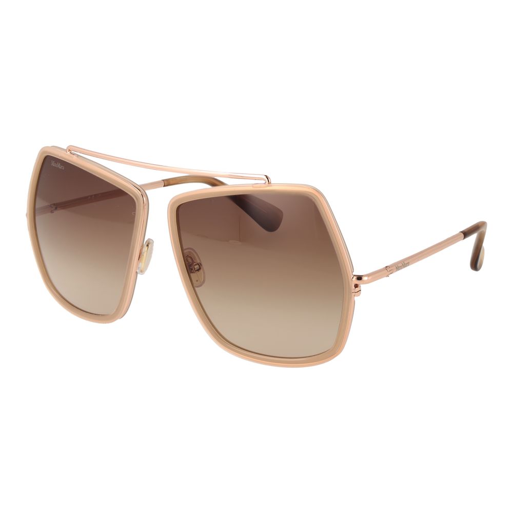 Max Mara Beige Metal Sunglasses | Regal Royce