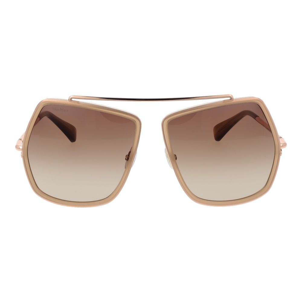 Max Mara Beige Metal Sunglasses | Regal Royce