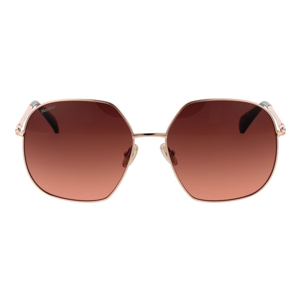 Max Mara Rose Gold Metal Sunglasses | Regal Royce
