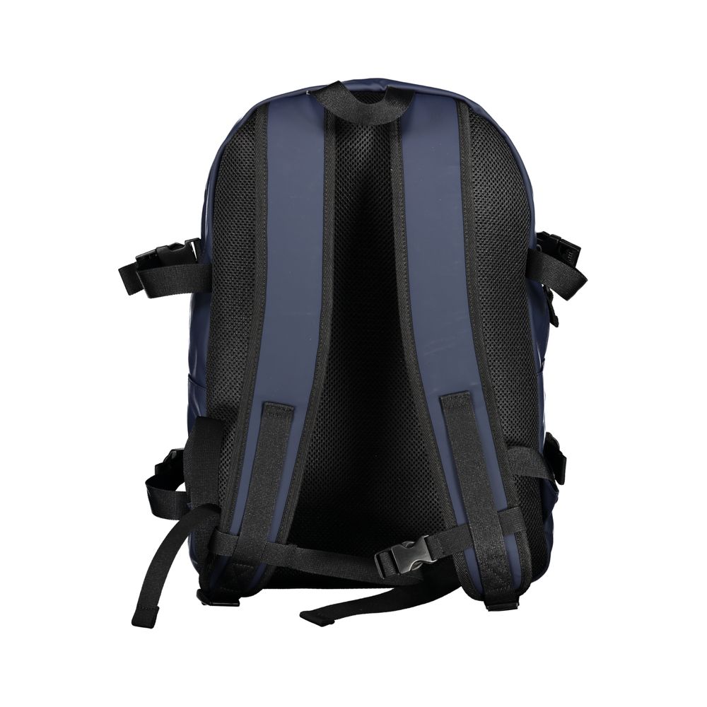 Tommy Hilfiger Blue Polyurethane Men Backpack | Regal Royce