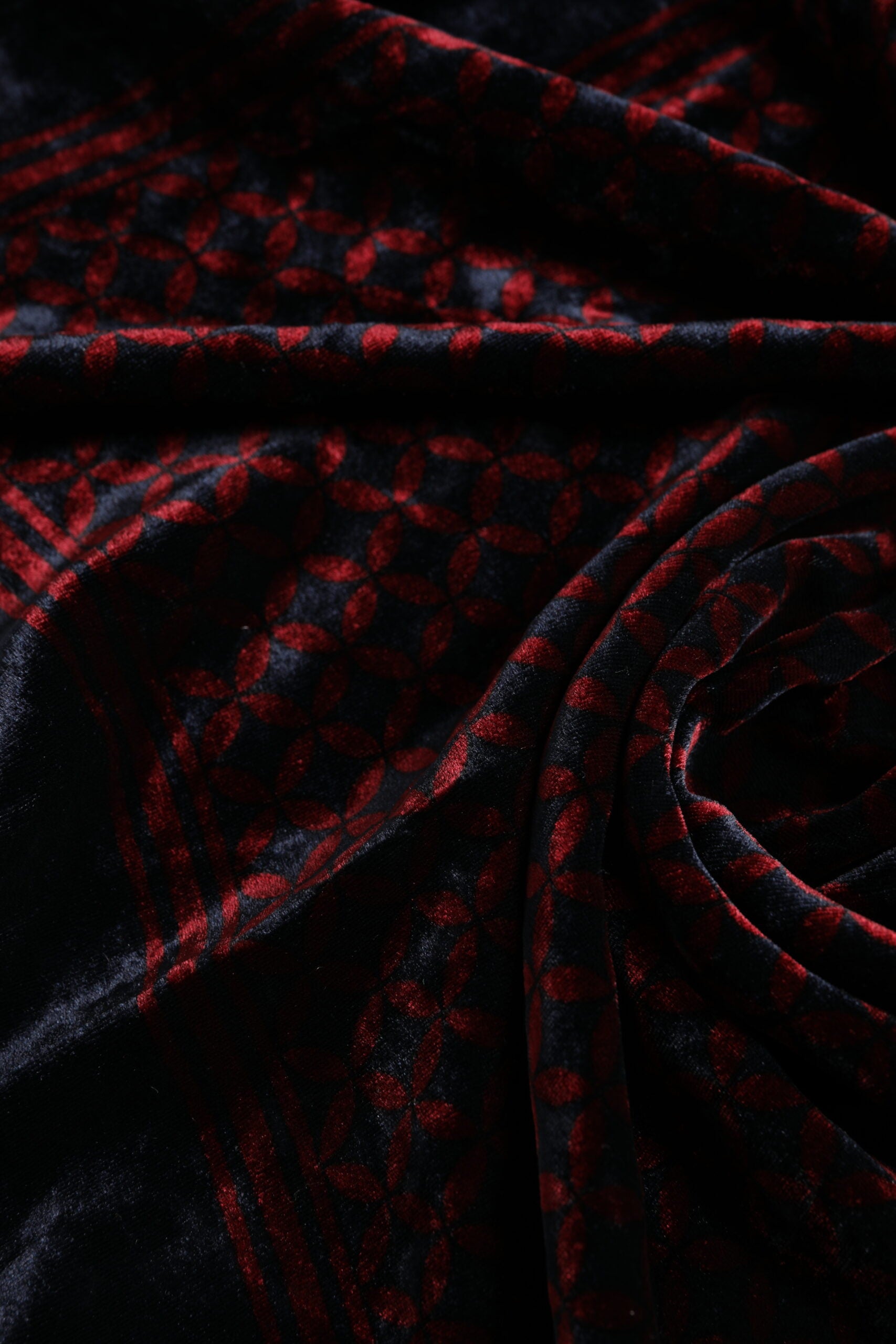 Dolce & Gabbana Black Red Viscose Square Men Foulard Scarf | Regal Royce