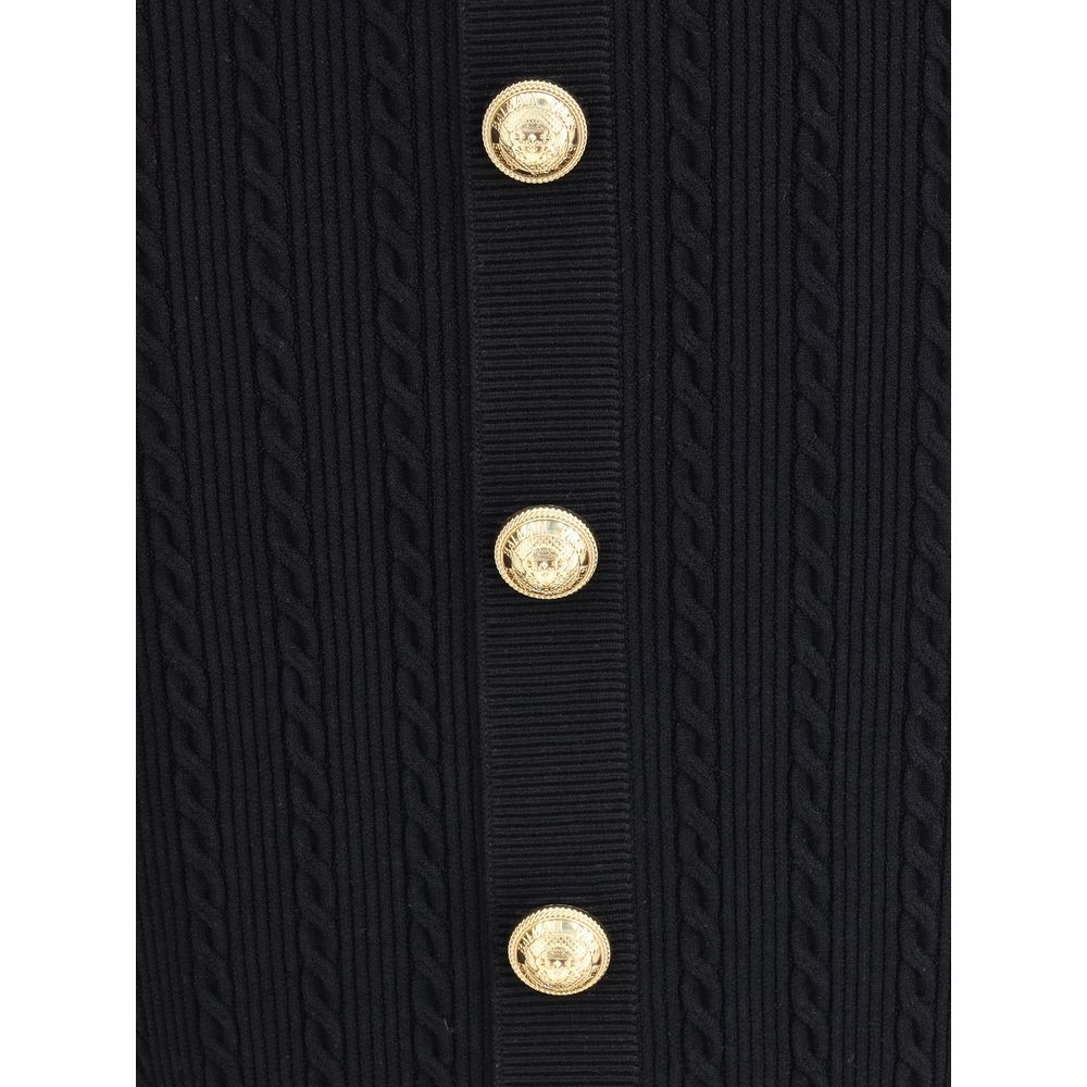 Balmain Gold Viscose Midi Skirt | Regal Royce