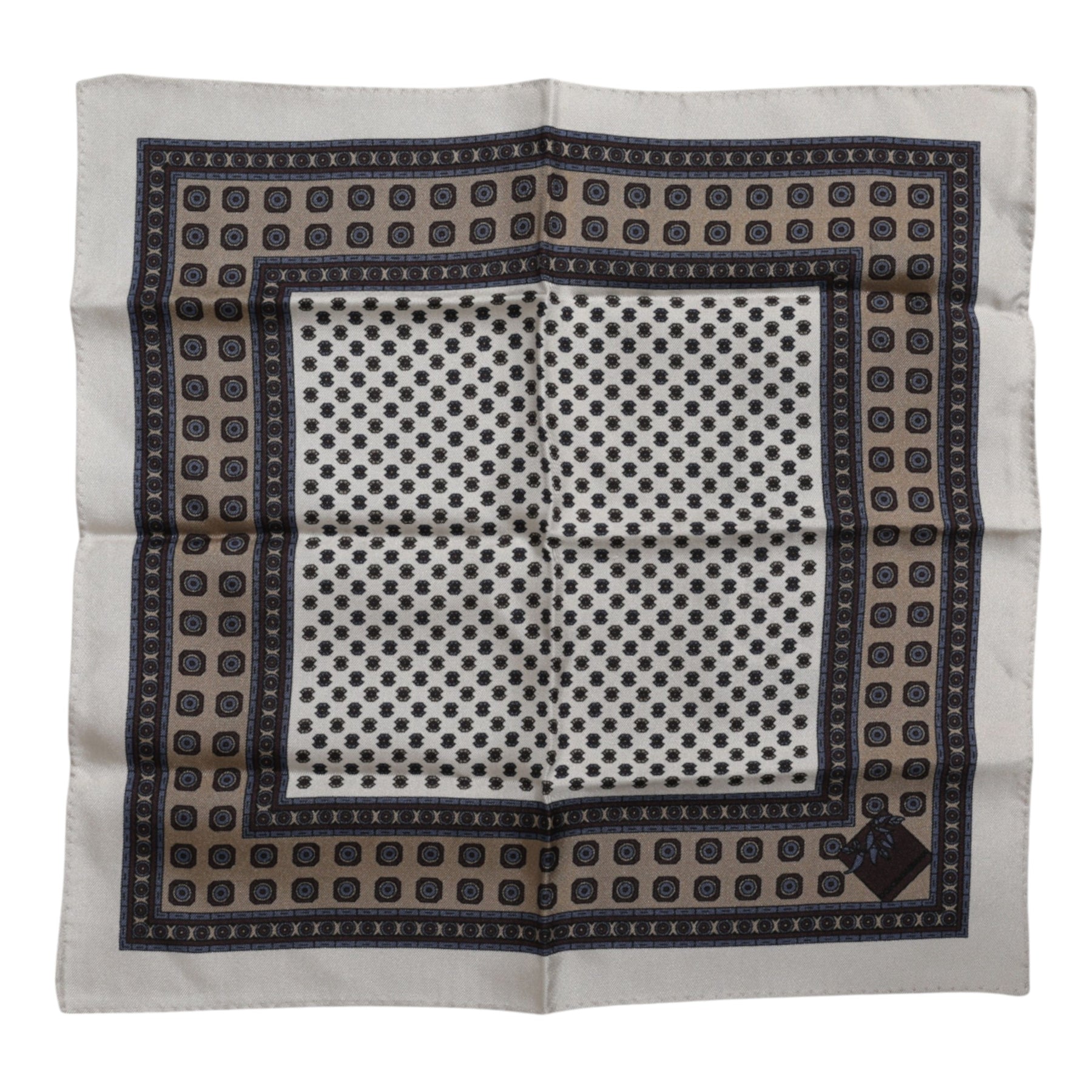 Dolce & Gabbana Multicolor Patterned Square Men Foulard Scarf | Regal Royce