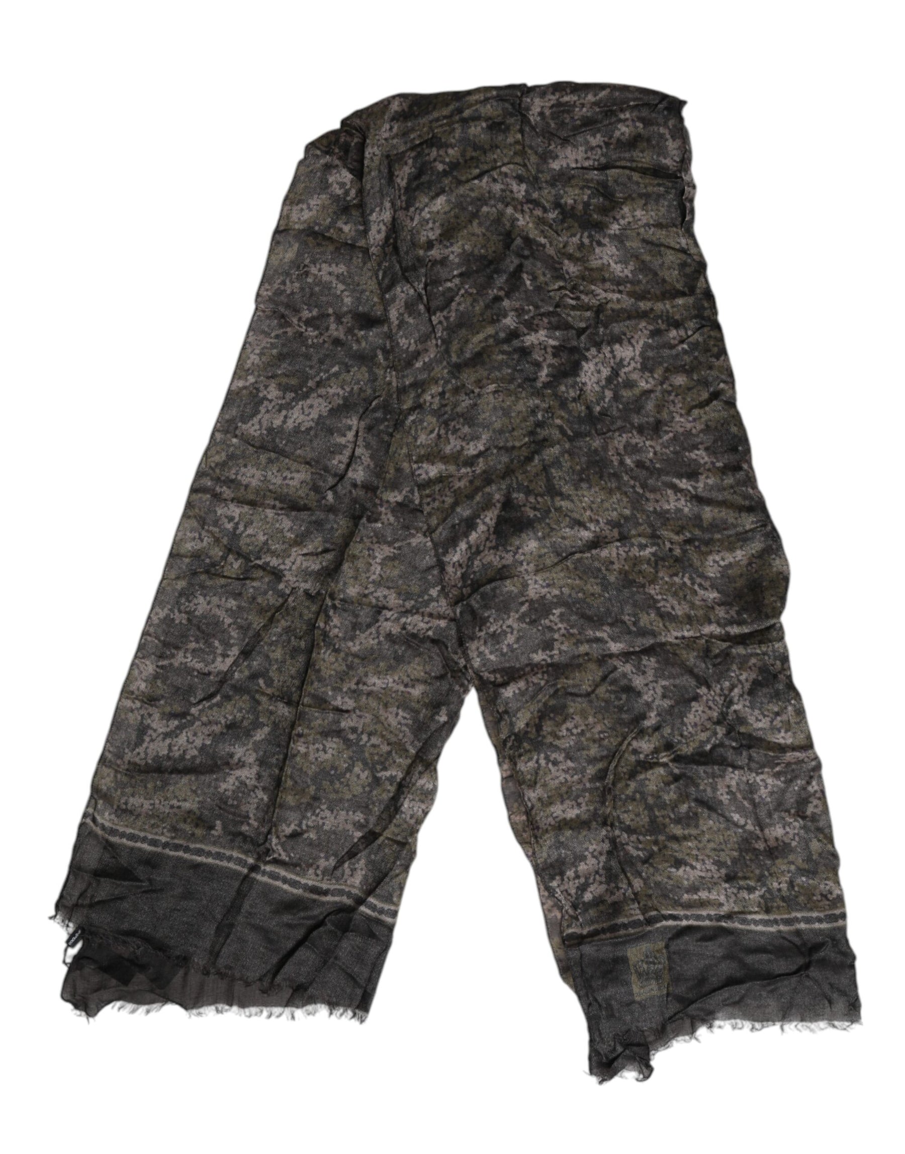 Dolce & Gabbana Camouflage Neck Warmer Wrap Foulard Scarf | Regal Royce