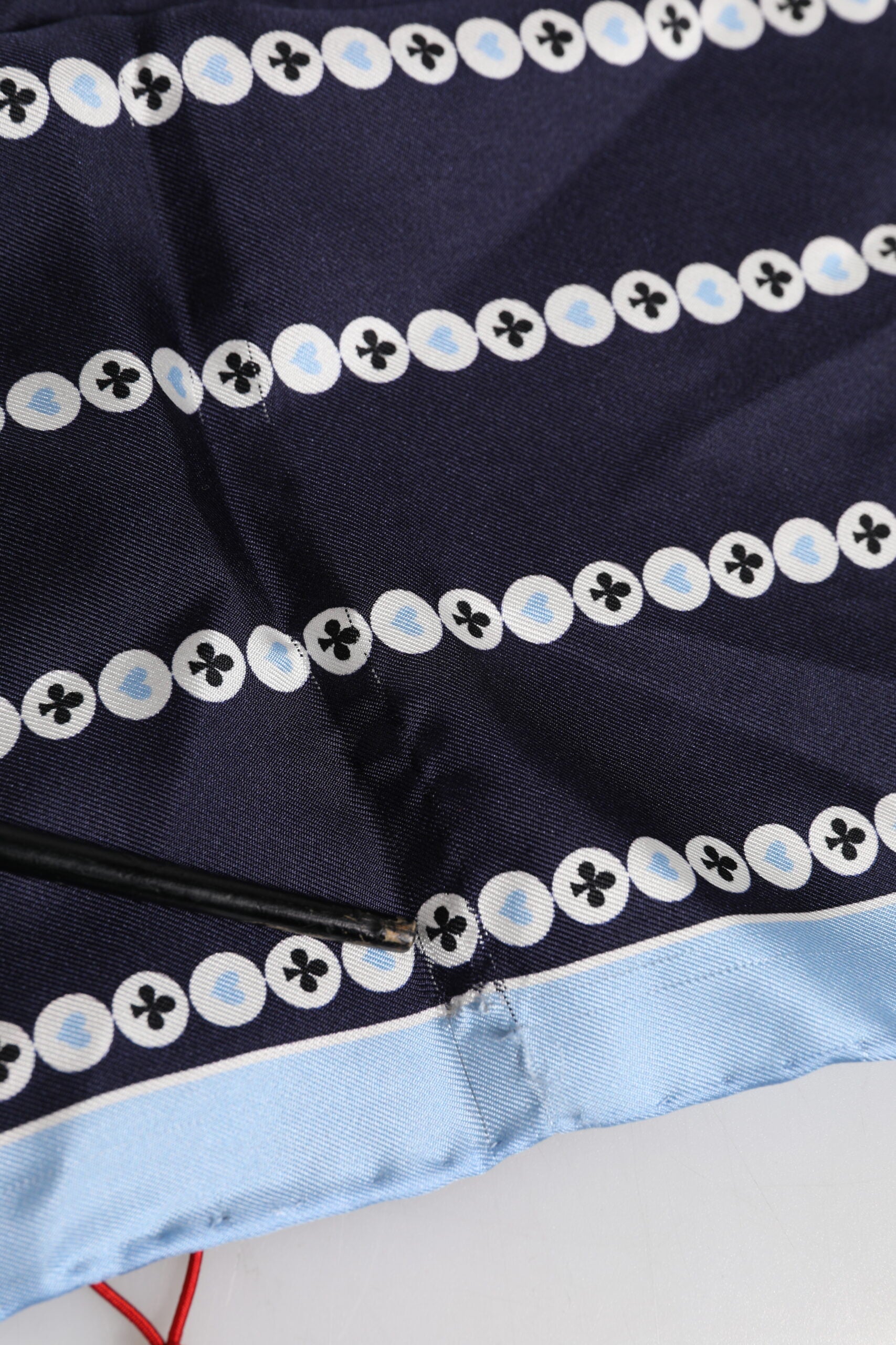 Dolce & Gabbana Blue Printed Silk Square Men Foulard Scarf | Regal Royce