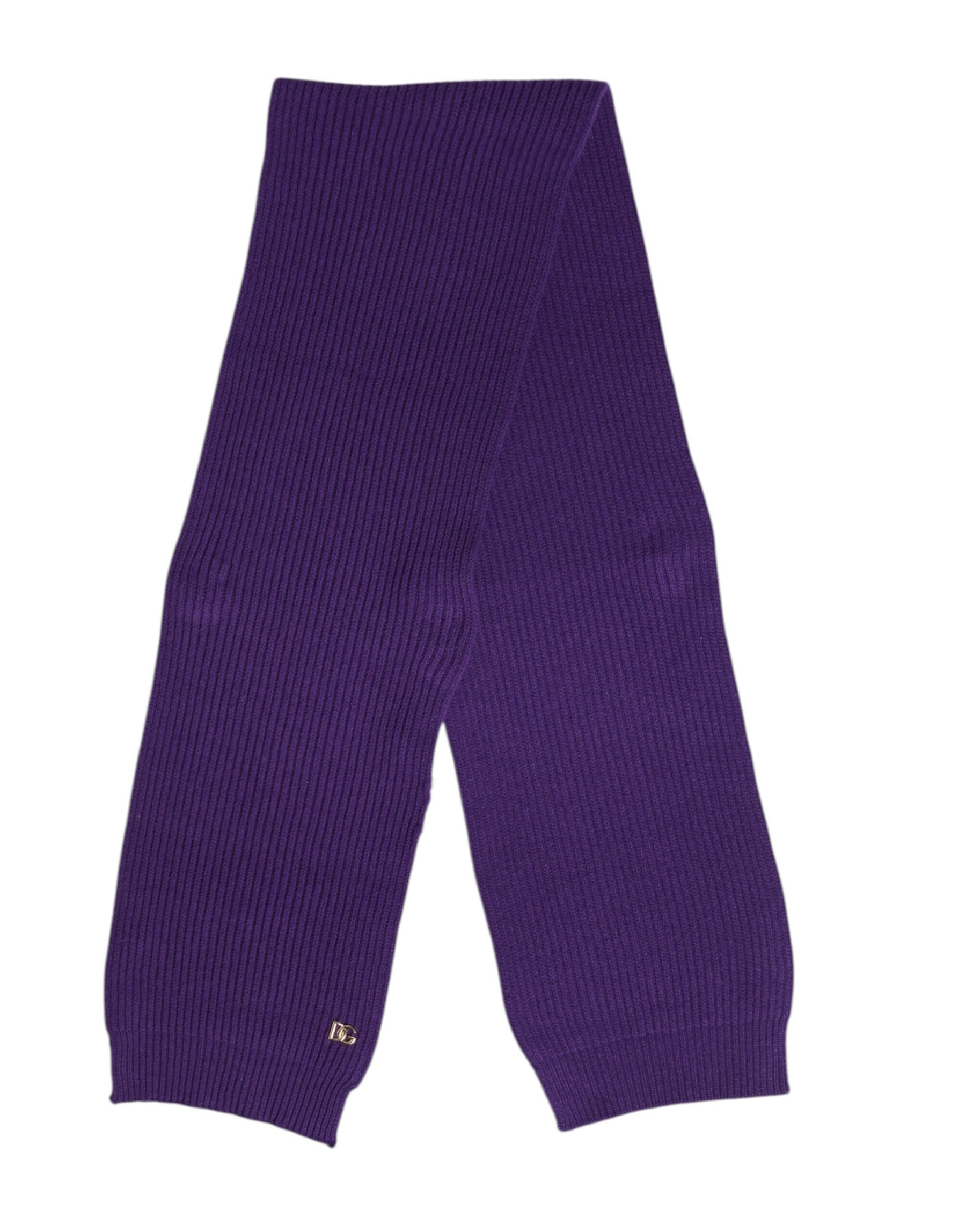 Dolce & Gabbana Purple DG Logo Neck Warmer Wrap Shawl Scarf | Regal Royce