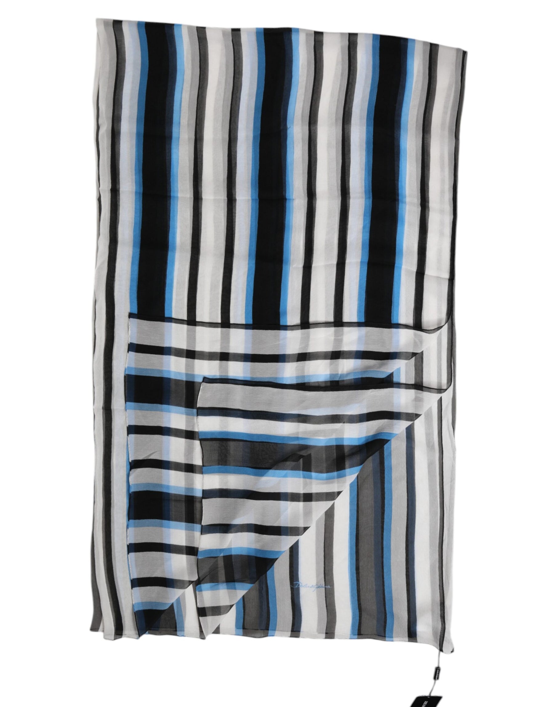 Dolce & Gabbana Multicolor Striped Neck Warmer Wrap Scarf | Regal Royce