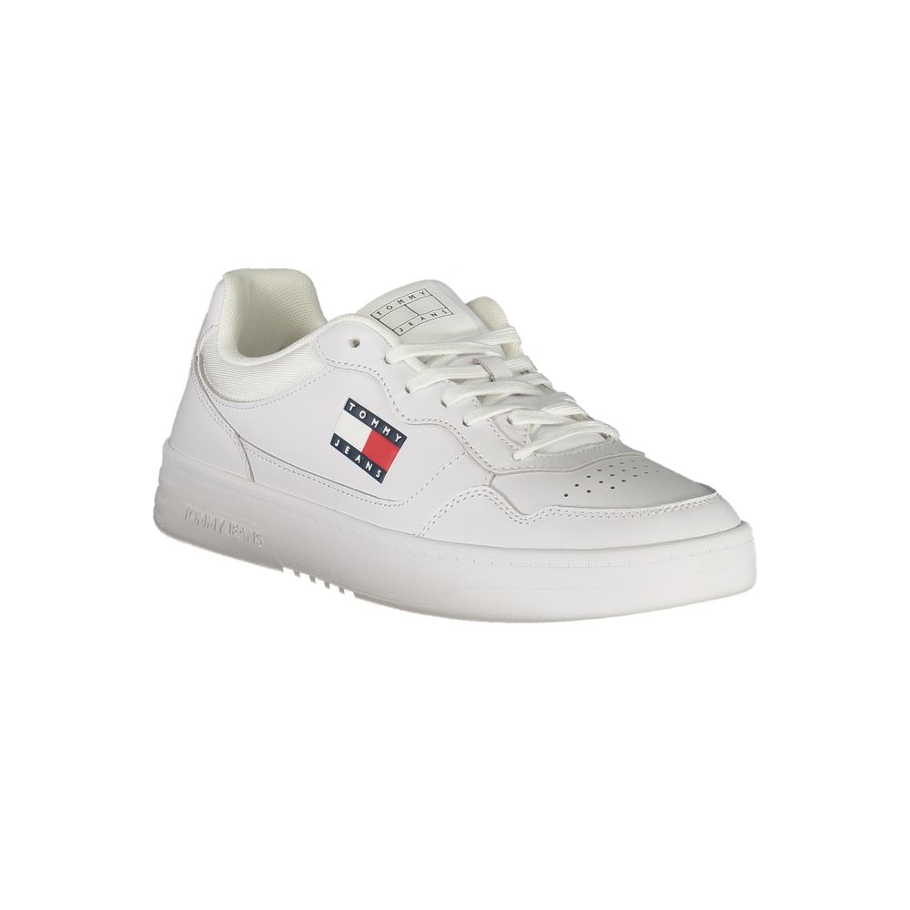 Tommy Hilfiger Bianco Polyurethane Men's Sneaker | Regal Royce