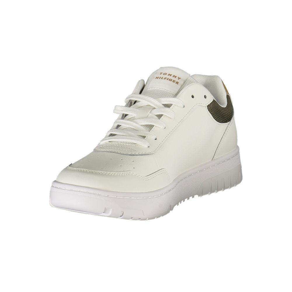 Tommy Hilfiger White Polyester Men Sneaker | Regal Royce