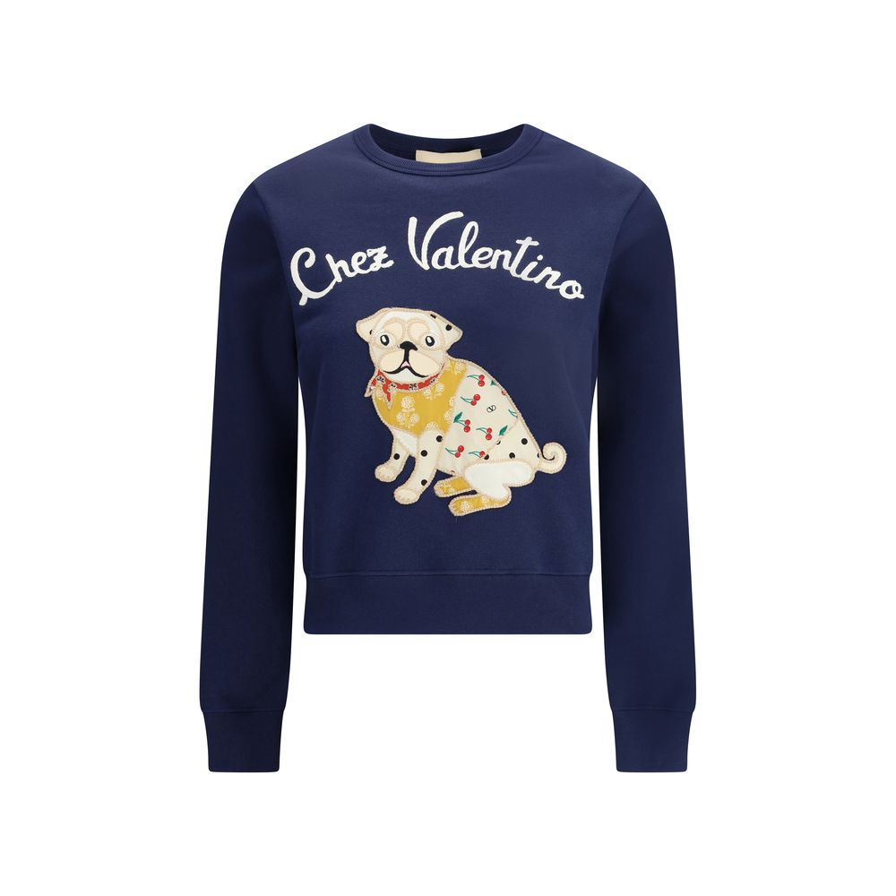 Valentino Blue Cotton Sweatshirt | Regal Royce