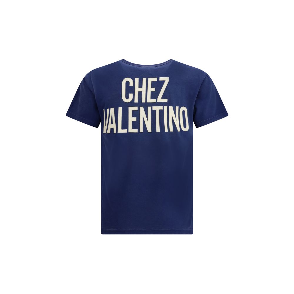 Valentino Blue Cotton T-Shirt | Regal Royce