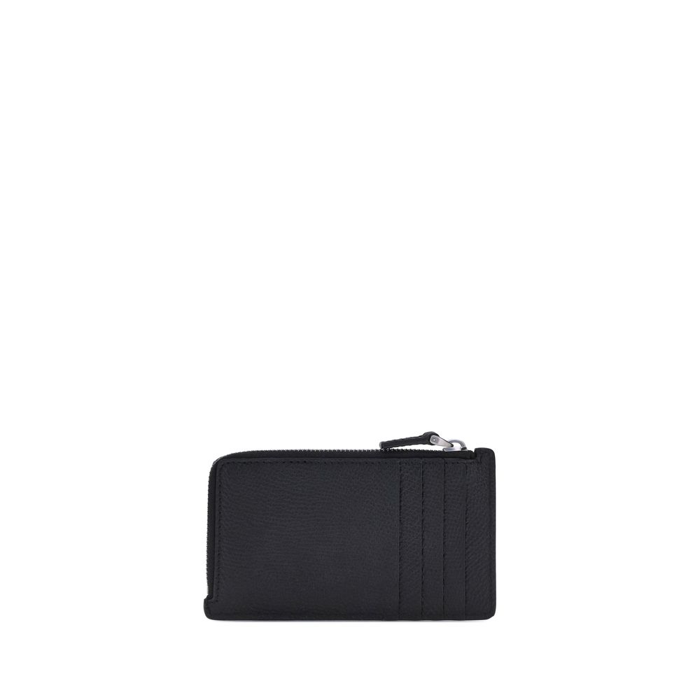 Valentino Garavani Black Calf Leather Bos Taurus Wallet | Regal Royce