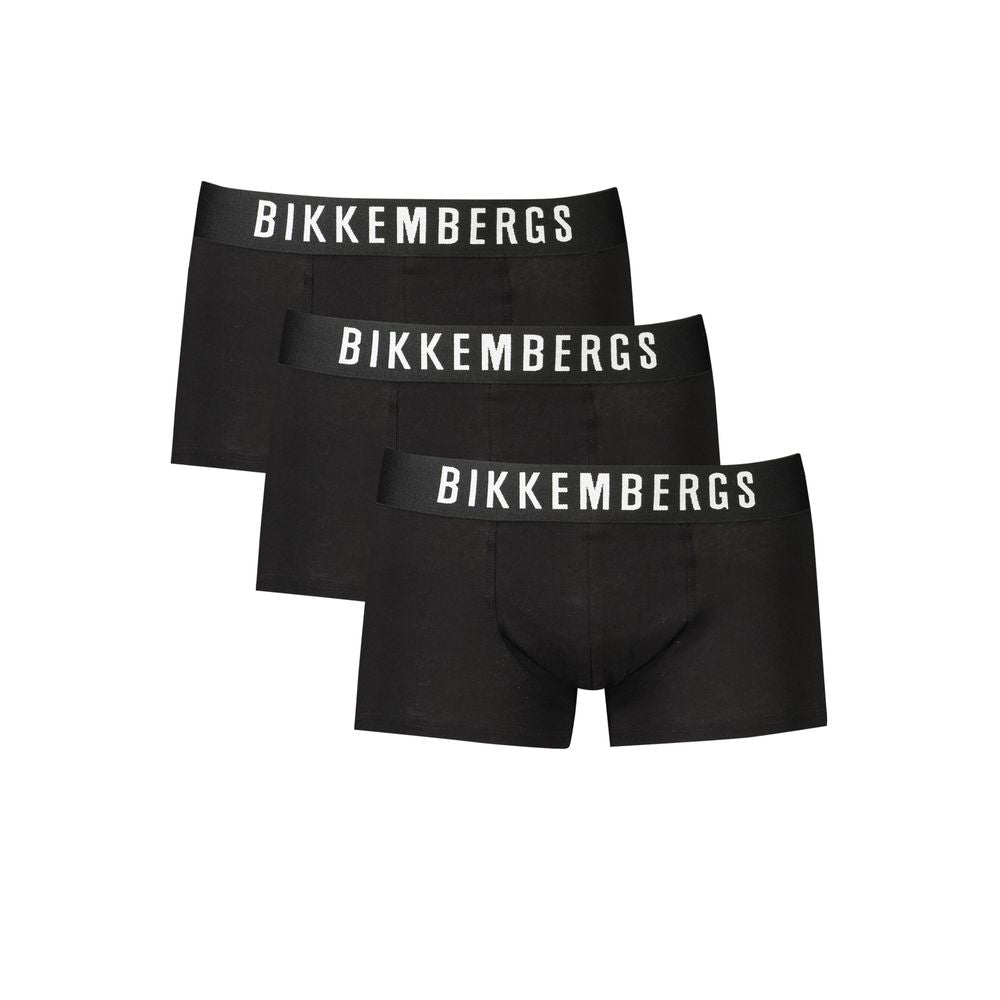 Bikkembergs Black Polyester Men's Boxer Briefs | Regal Royce