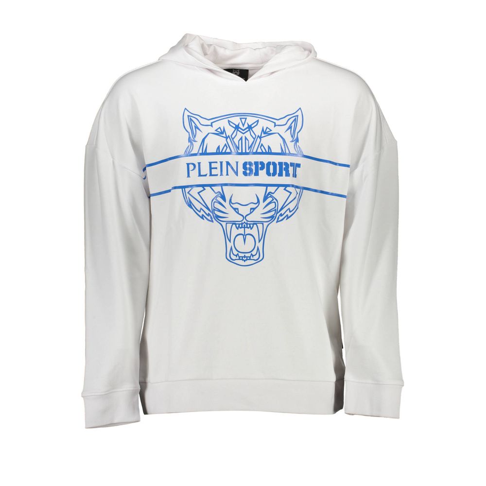 Plein Sport White Cotton Sweatshirt