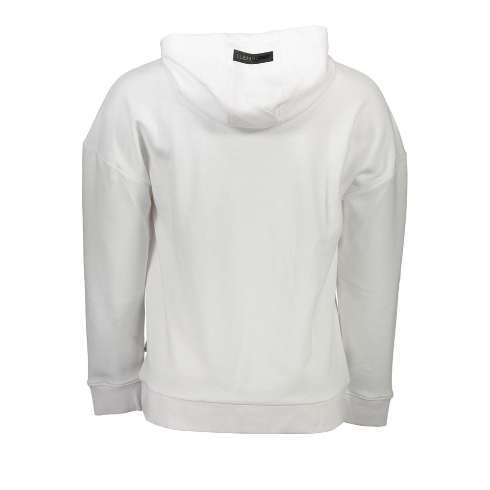 Plein Sport White Cotton Men's Hooded Sweatshirt | Regal Royce