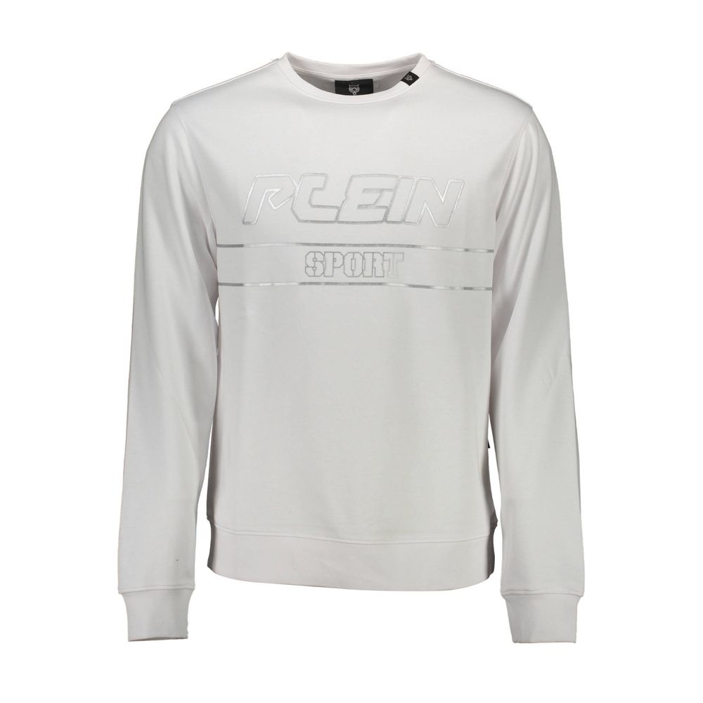 Plein Sport White Cotton Sweatshirt
