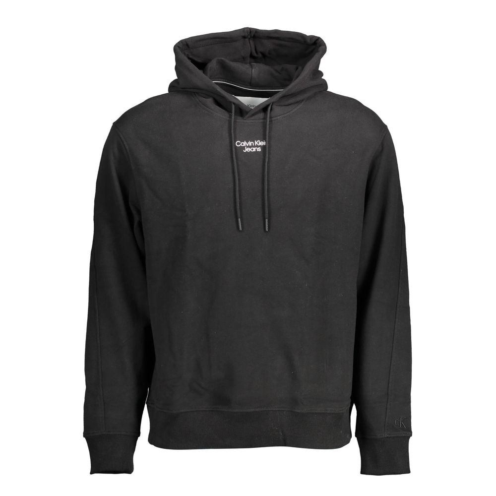 Calvin Klein Black Cotton Men Sweatshirt | Regal Royce