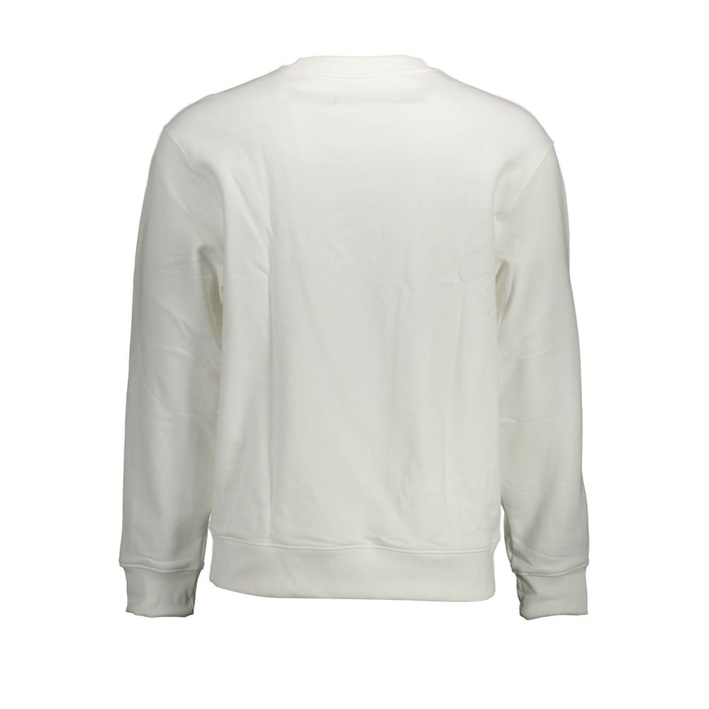 Calvin Klein White Cotton Men Sweatshirt | Regal Royce