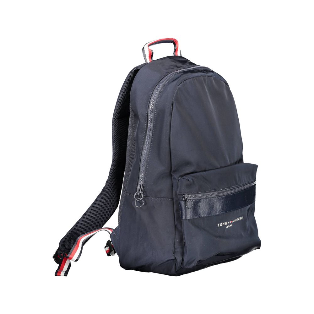 Tommy Hilfiger Blue Polyester Men Backpack | Regal Royce