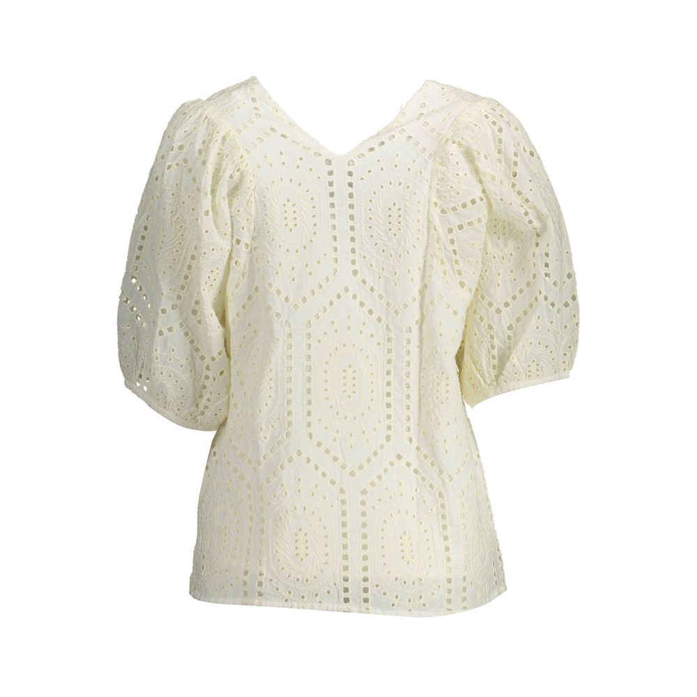 Gant White Cotton Women T-Shirt | Regal Royce