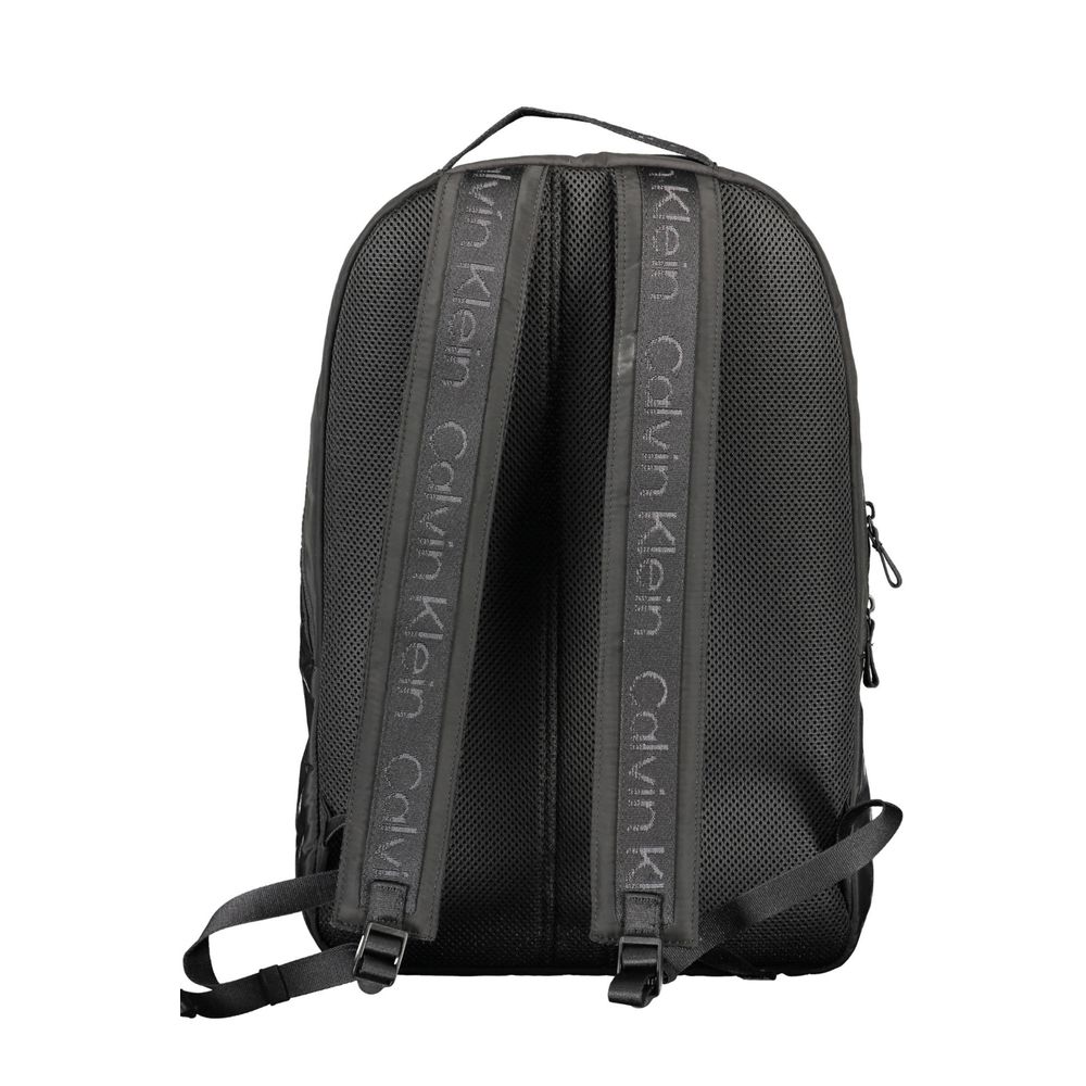 Calvin Klein Black Recycled Polyester Men Backpack | Regal Royce