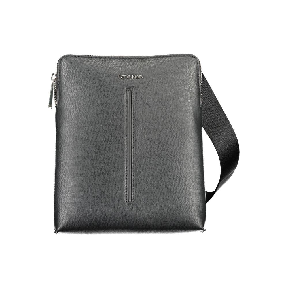 Calvin Klein Black Polyurethane Men Shoulder Bag | Regal Royce