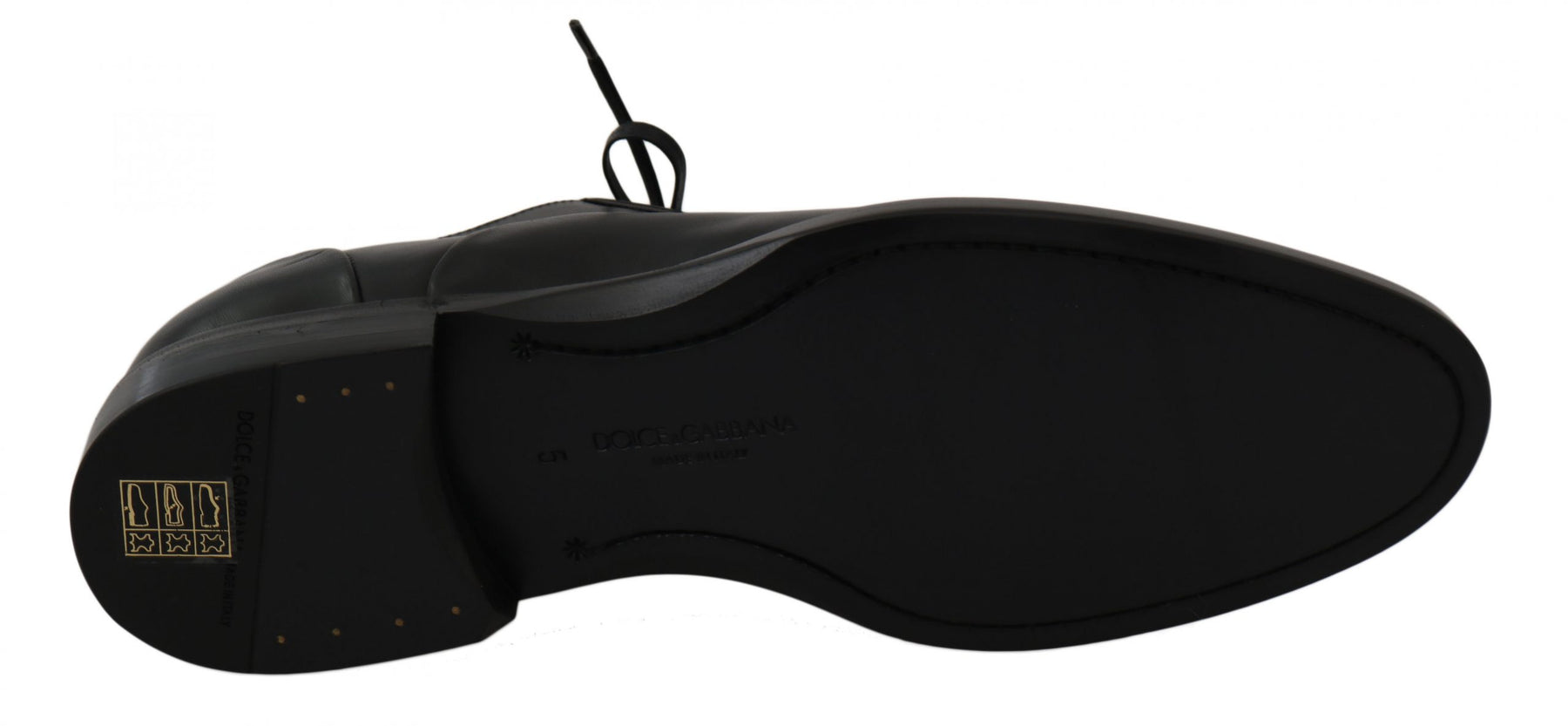 Dolce & Gabbana Black Leather Derby Formal Shoes | Regal Royce