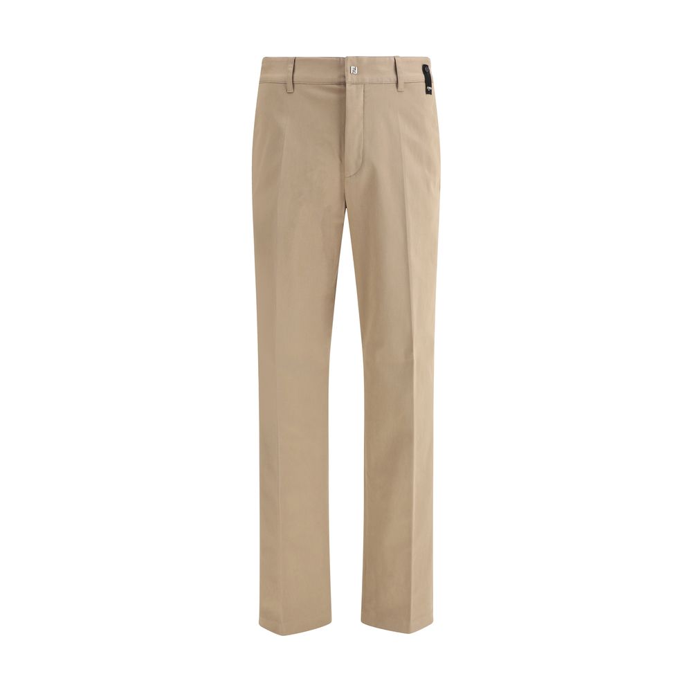 Fendi Brown Cotton Casual Pants | Regal Royce