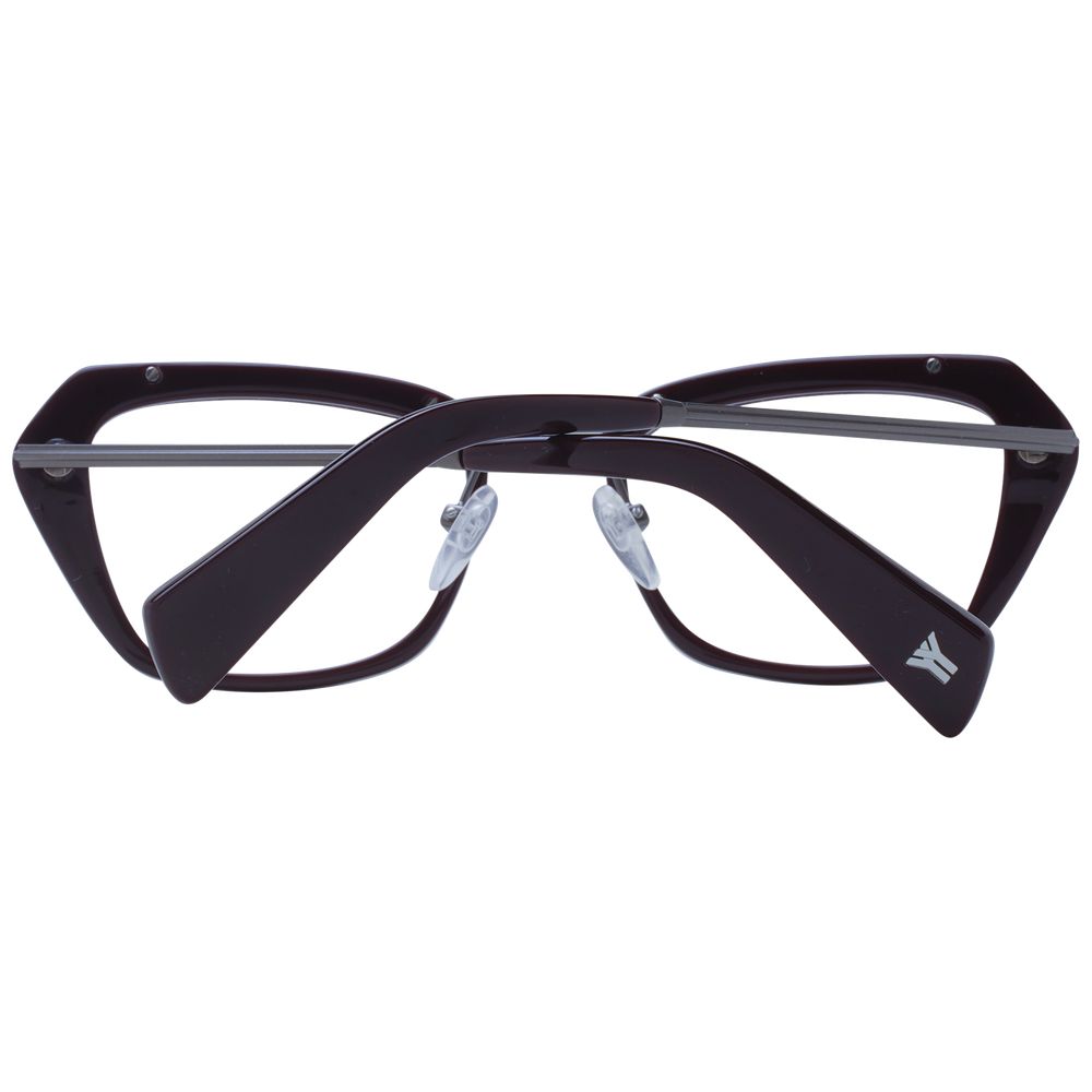 Yohji Yamamoto Burgundy Metal & Plastic Glasses (Frames) | Regal Royce