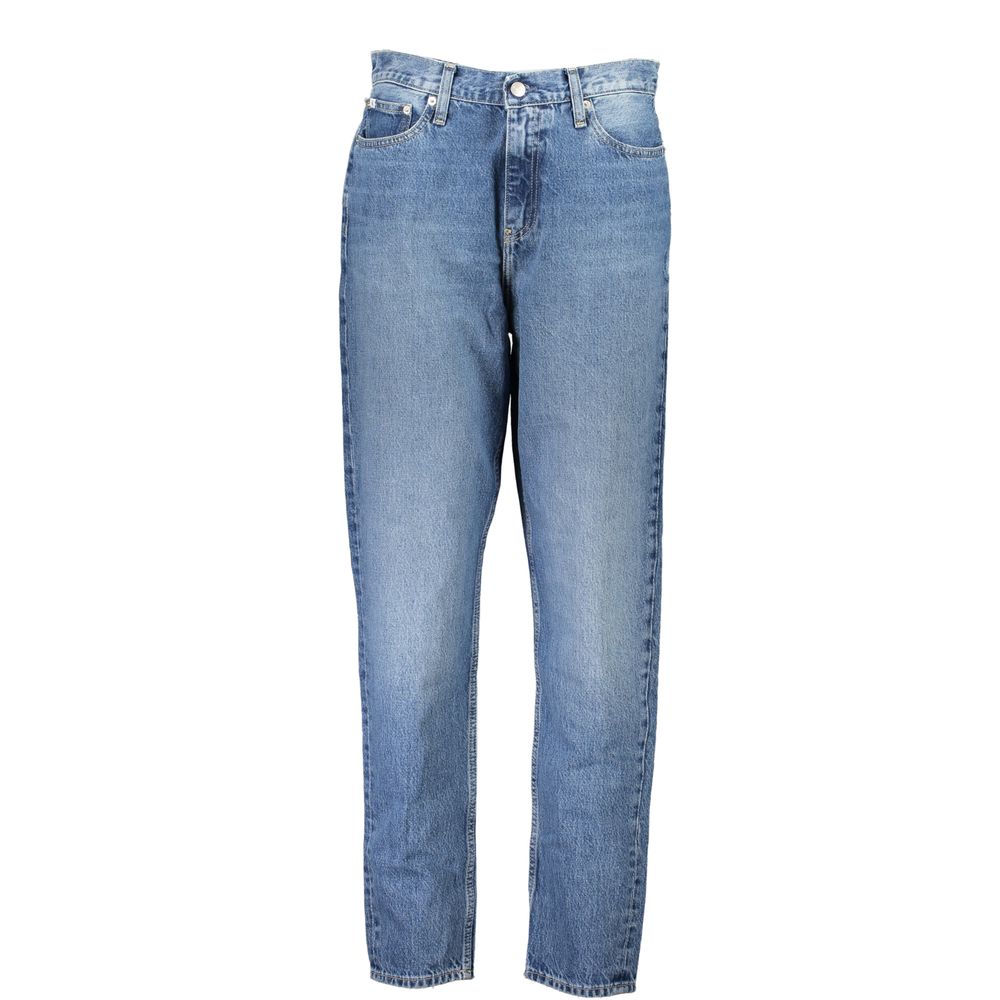 Calvin Klein Blu Cotton Women Jeans | Regal Royce