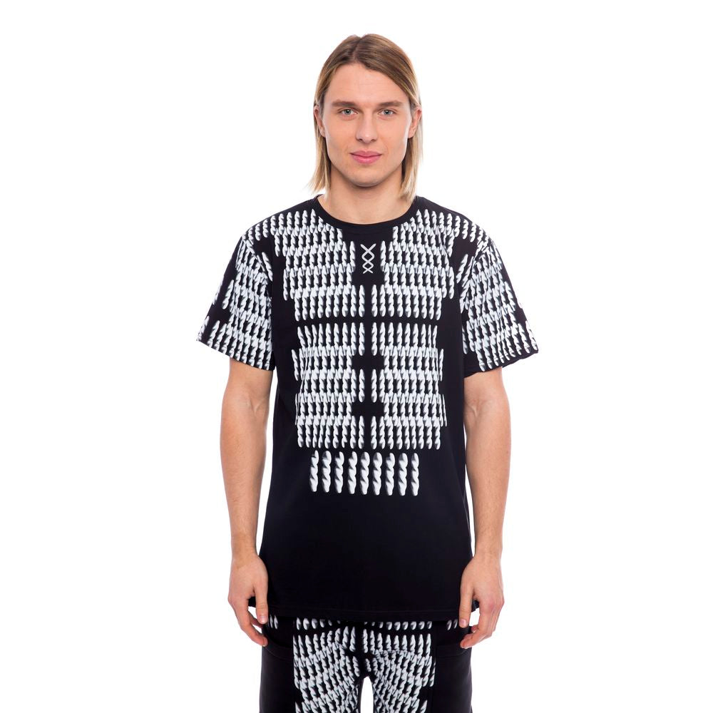 Nicolo Tonetto Black Cotton Men T-Shirt | Regal Royce