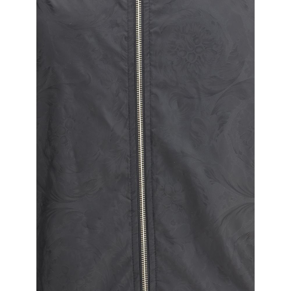 Versace Black Polyester Shell Jacket | Regal Royce