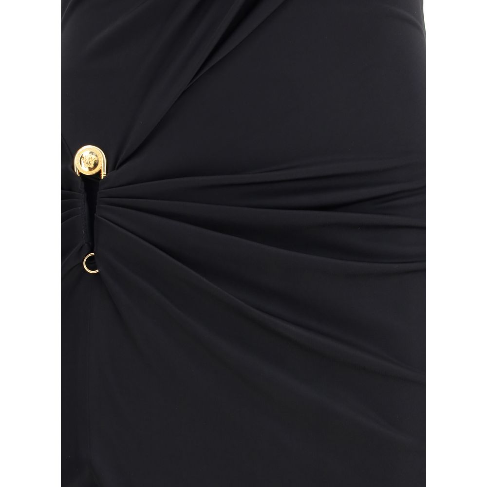 Versace Black Viscose Casual Dress | Regal Royce