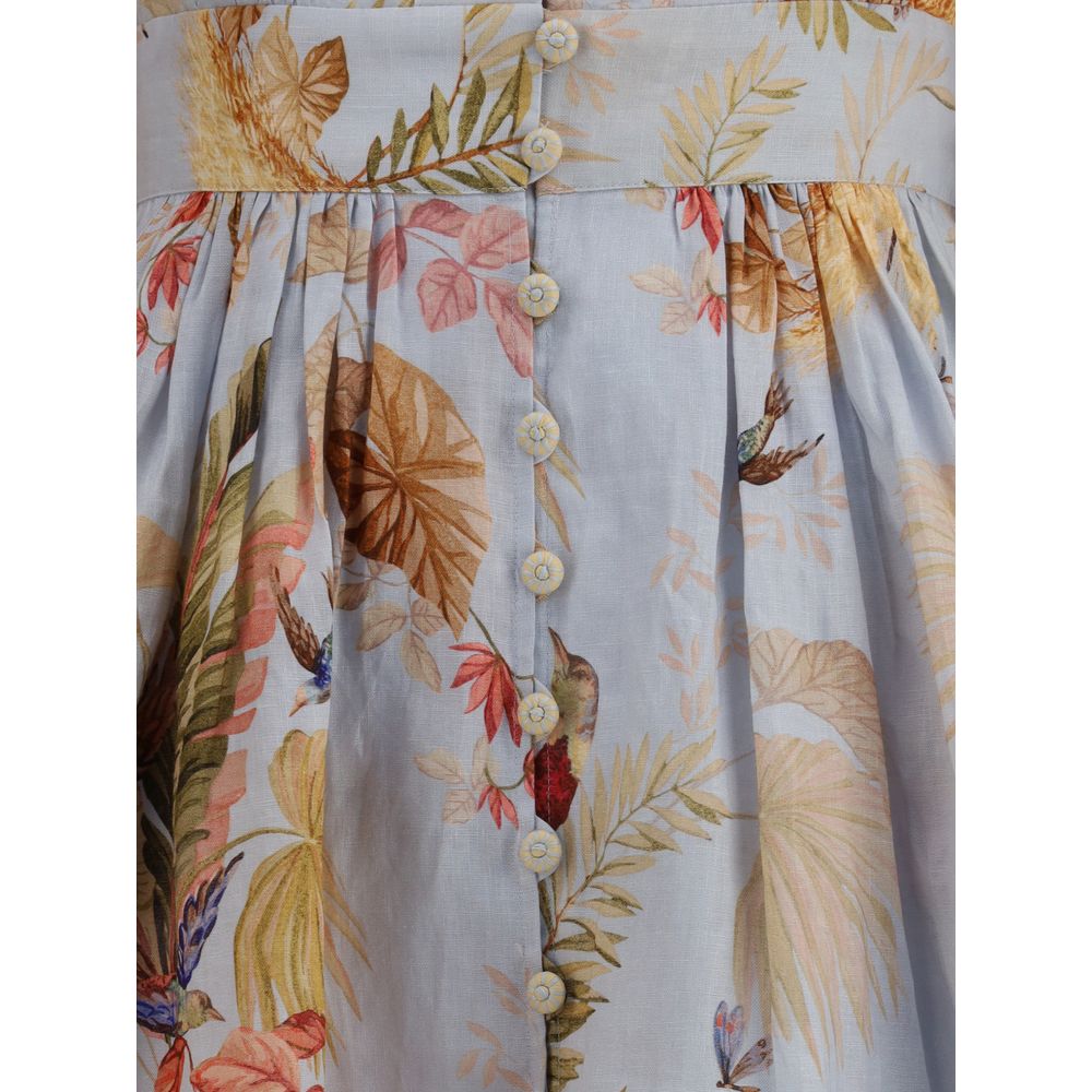Zimmermann Multicolor Linen Casual Dress | Regal Royce
