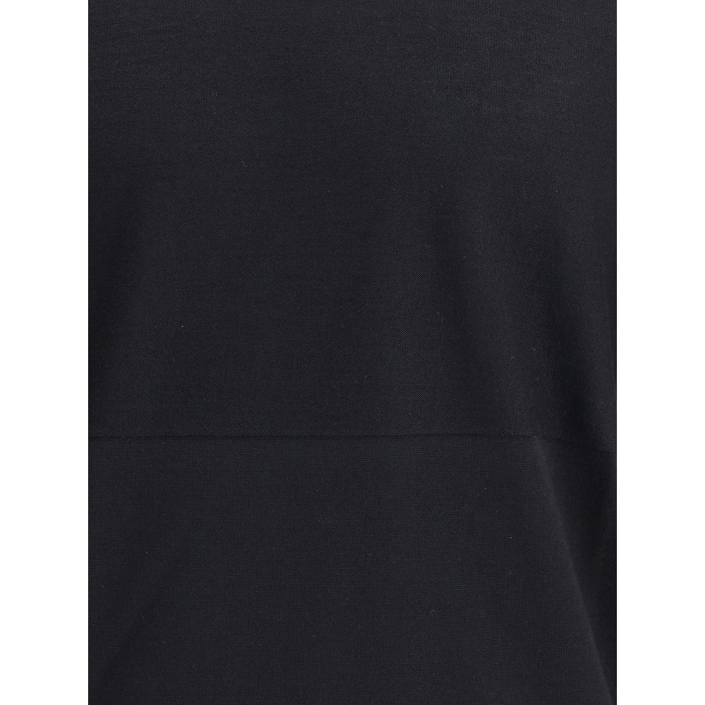 Jil Sander Black Fleece Wool Sweatshirt | Regal Royce