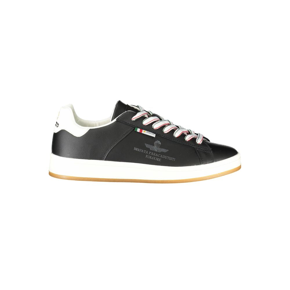 Esercito 1659 Black Polyurethane Men's Sneaker | Regal Royce