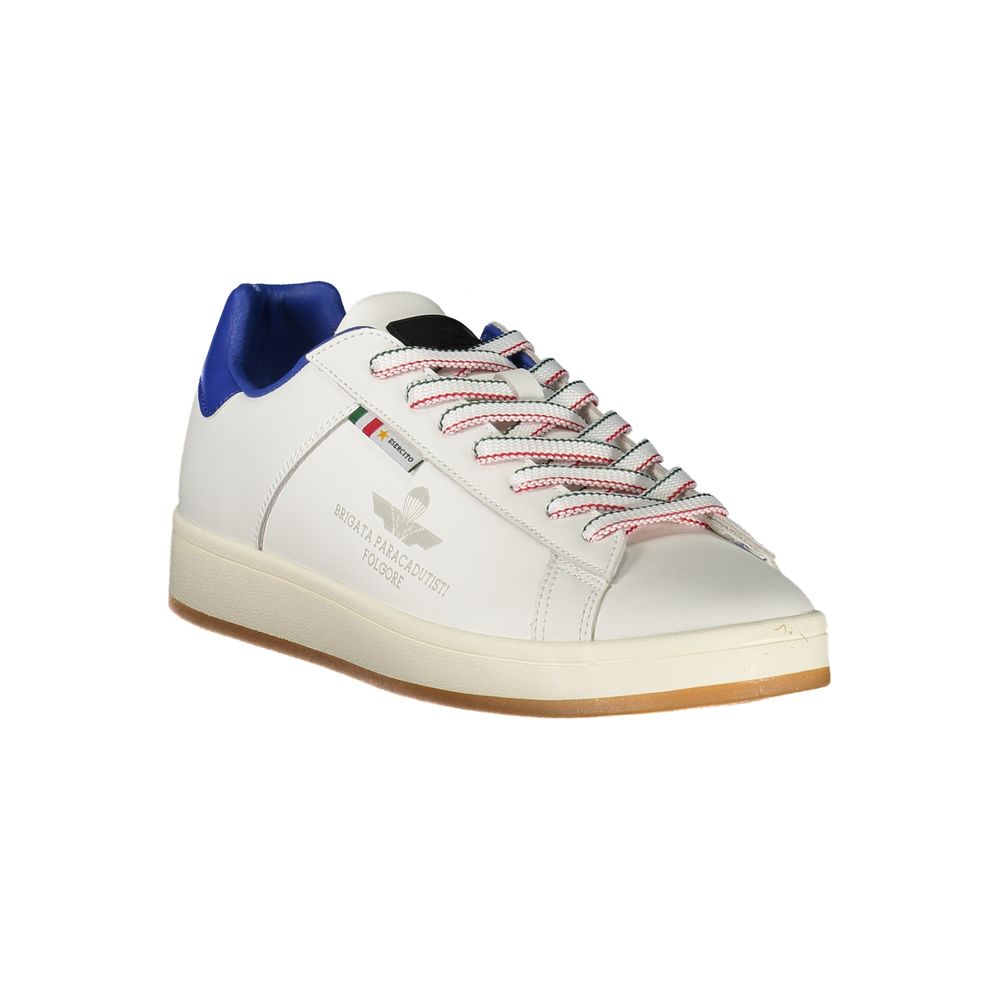 Esercito 1659 White Polyurethane Men Sneaker | Regal Royce