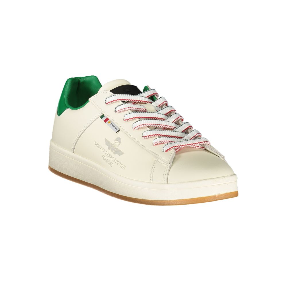 Esercito 1659 White Polyurethane Men Sneaker | Regal Royce