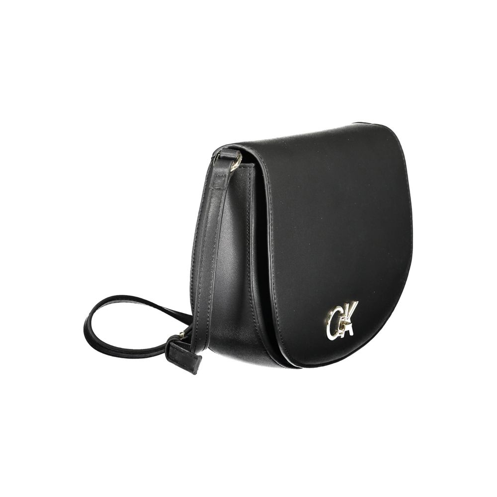 Calvin Klein Black Polyurethane Women Shoulder Bag | Regal Royce