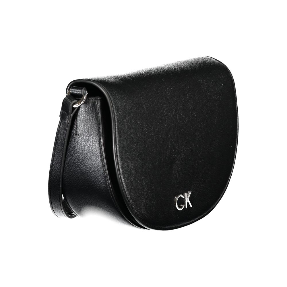 Calvin Klein Nero Poliuretano Women Shoulder Bag | Regal Royce