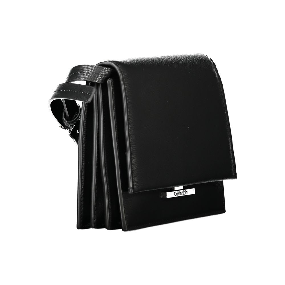 Calvin Klein Nero Poliuretano Woman Shoulder Bag | Regal Royce