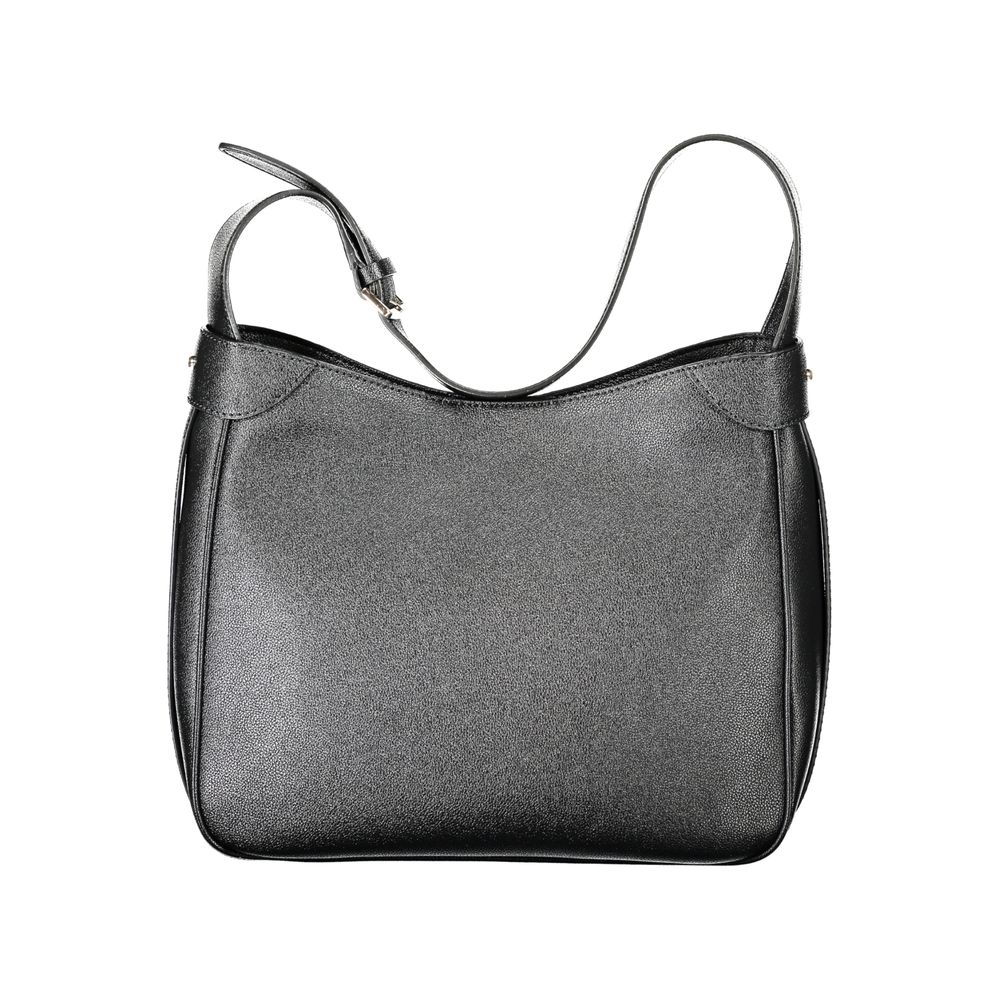 Guess Jeans Black Polyurethane Women Handbag | Regal Royce