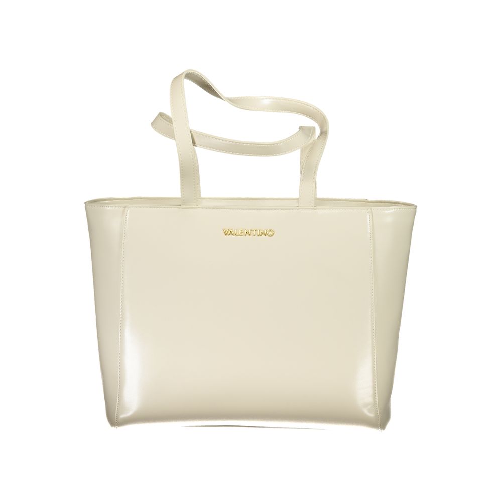 Mario Valentino Beige Polyurethane Women Shoulder Bag | Regal Royce