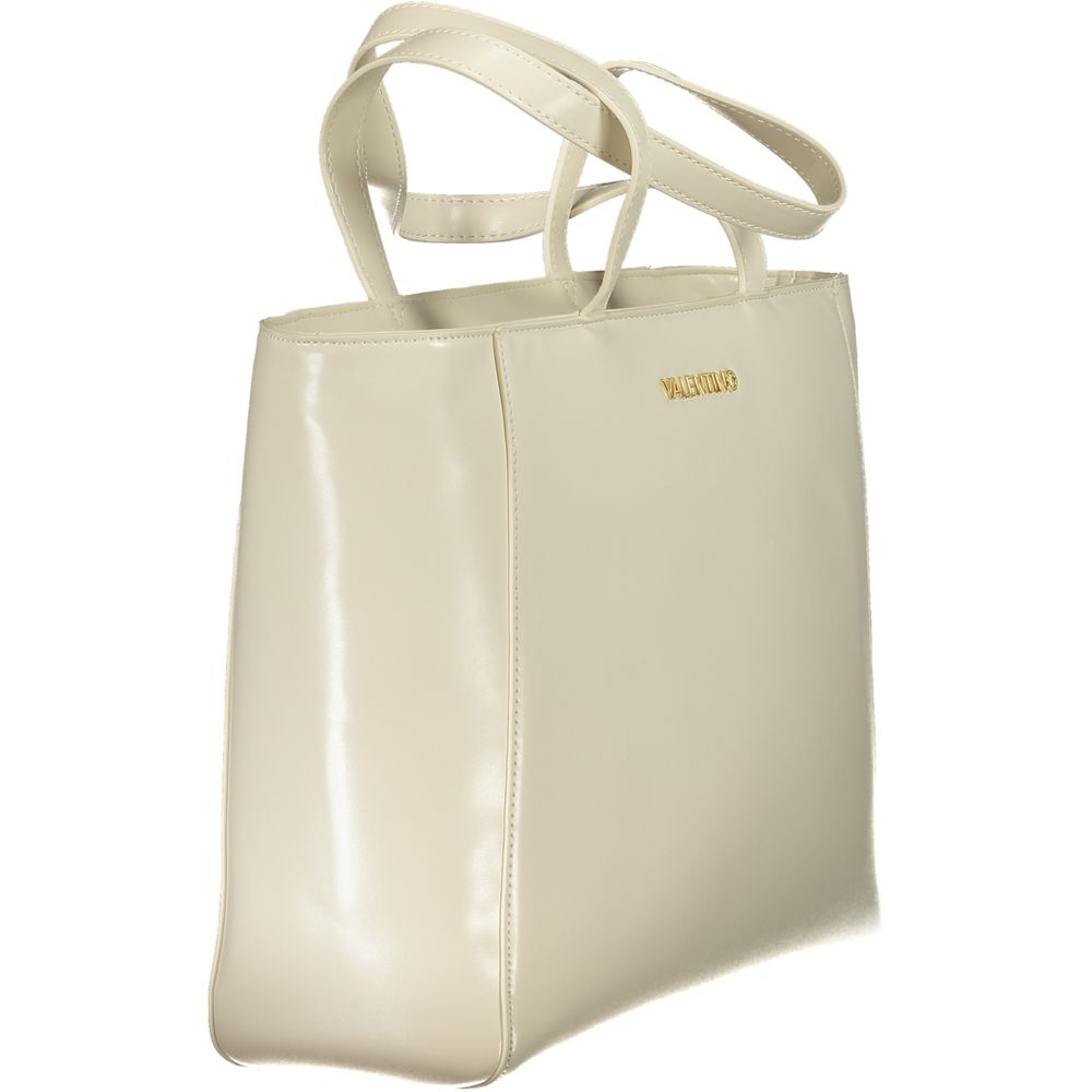 Mario Valentino Beige Polyurethane Women Shoulder Bag | Regal Royce